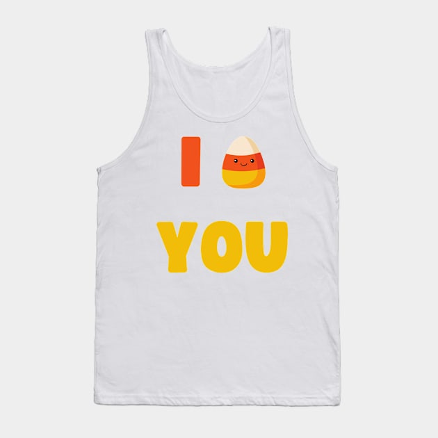 CUTE HALLOWEEN LAZY COSTUME I CANDY CORN YOU Tank Top by apparel.tolove@gmail.com